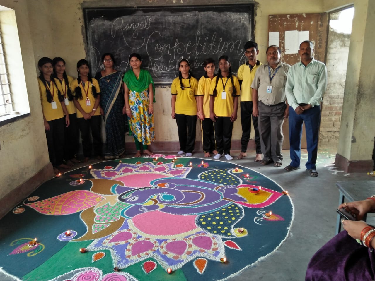 rangoli compitition 2018-1019