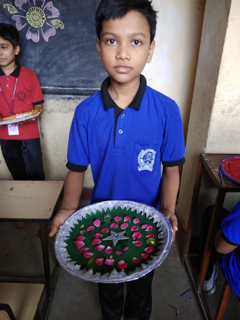 Rakhi making and plate decoration